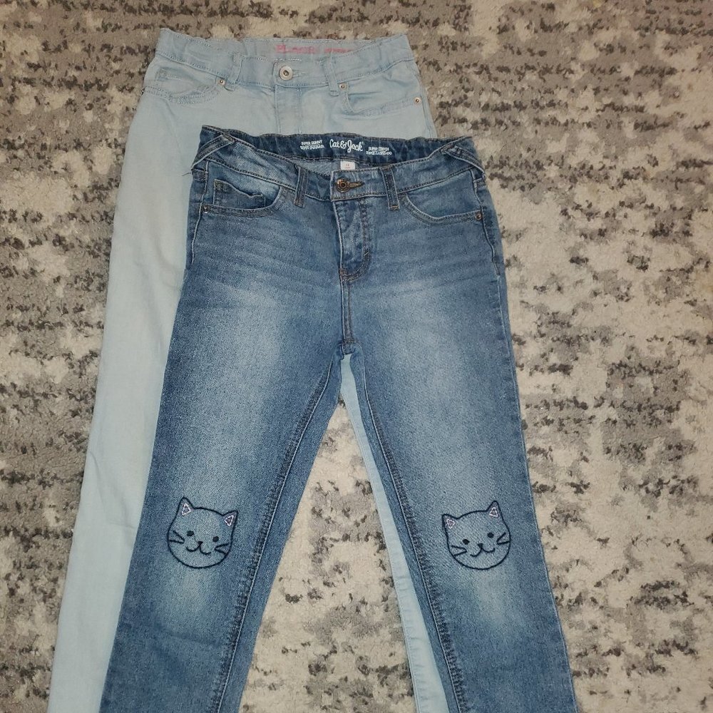 Cat & Jack / Children's Place  Blue Shades Jeans || sz 12 EUC